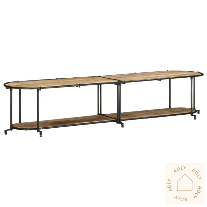 Tv-Benk 200X42X40 Cm Grov Heltre Mango