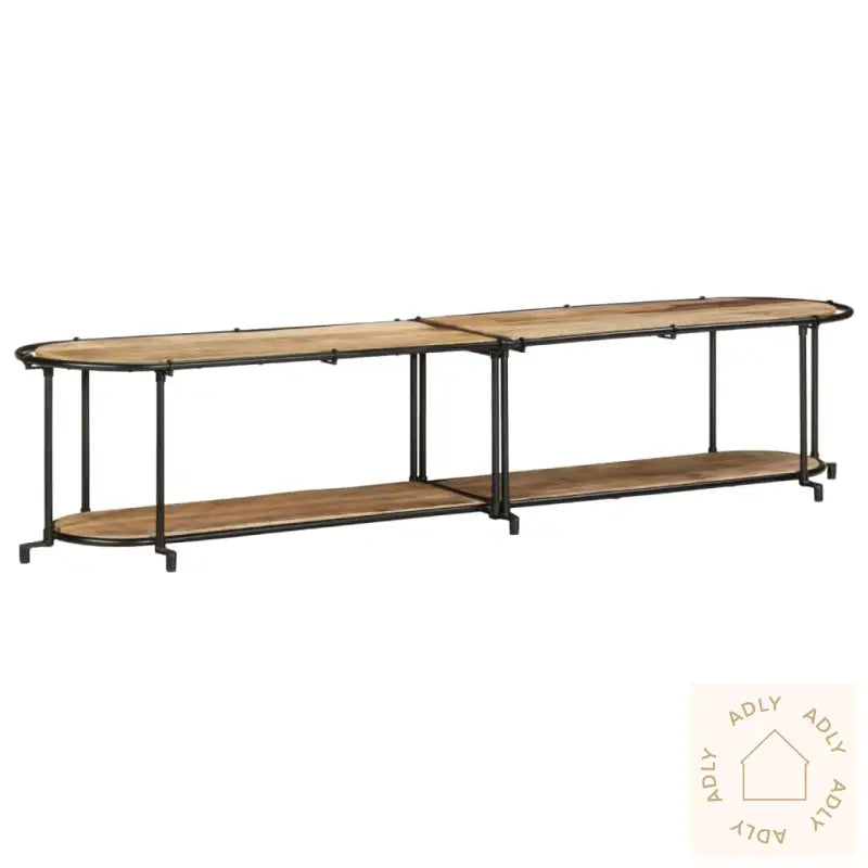 Tv-Benk 200X42X40 Cm Grov Heltre Mango