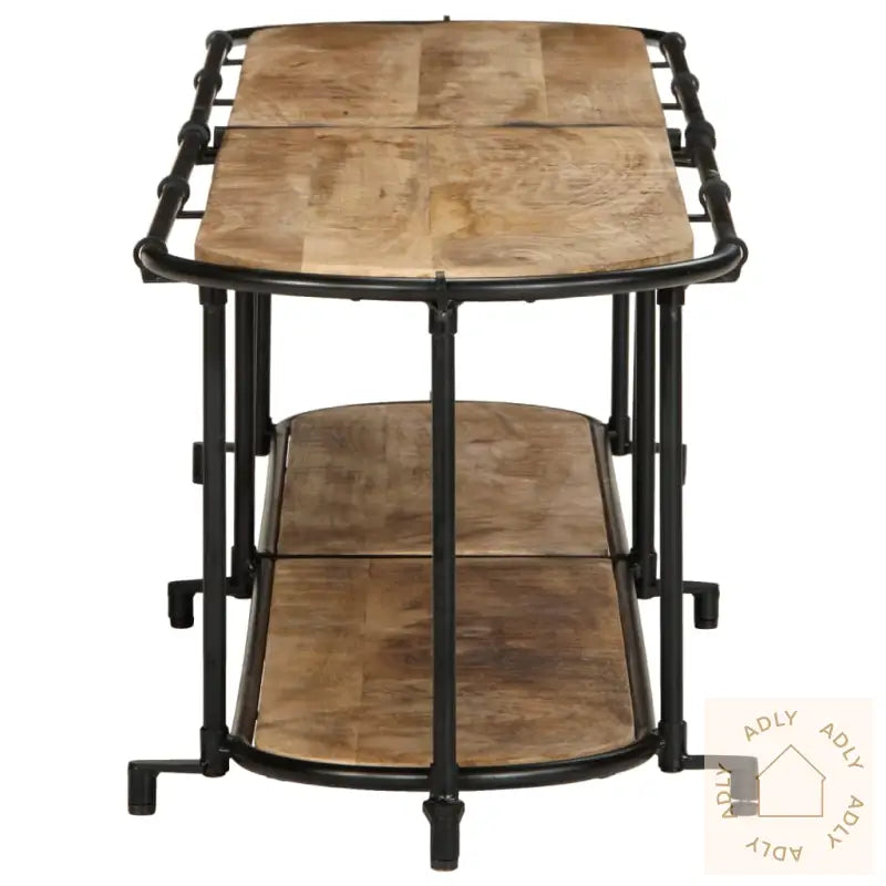 Tv-Benk 200X42X40 Cm Grov Heltre Mango