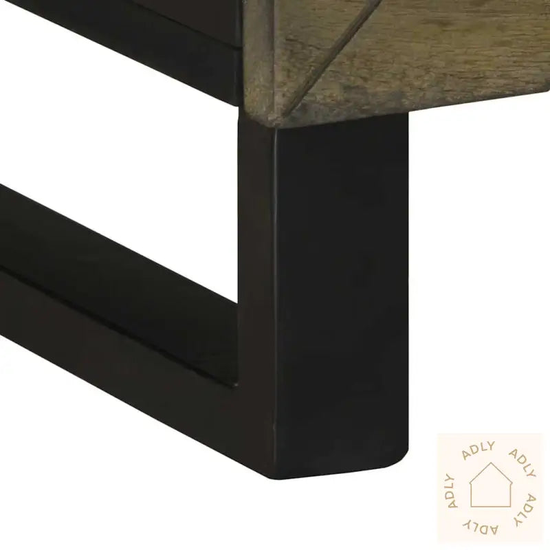 Tv-Benk Svart 70X33X46 Cm Heltre Mango