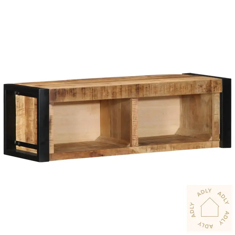 Tv-Benk 80X30X25 Cm Grovt Heltre Mangotre