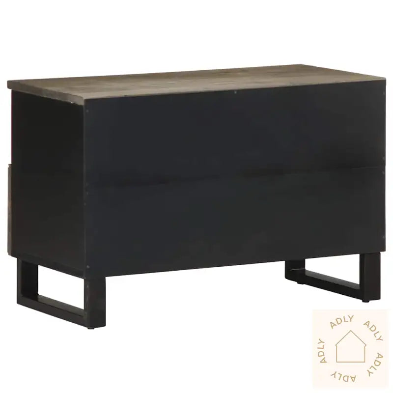 Tv-Benk Svart 70X33X46 Cm Heltre Mango