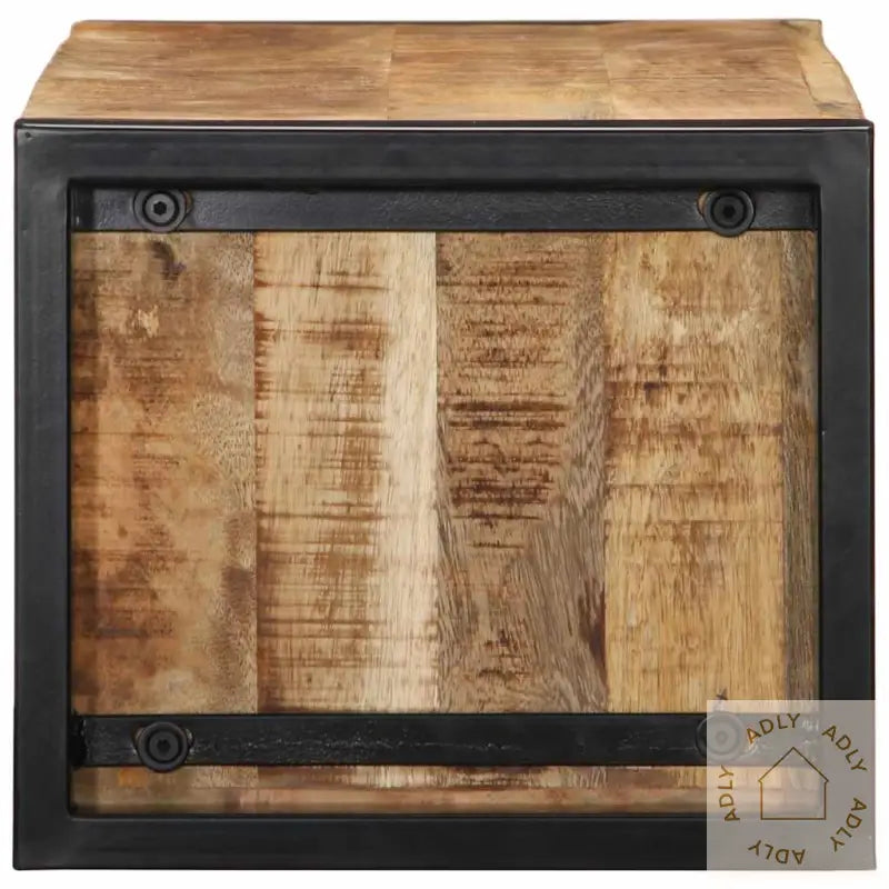 Tv-Benk 80X30X25 Cm Grovt Heltre Mangotre