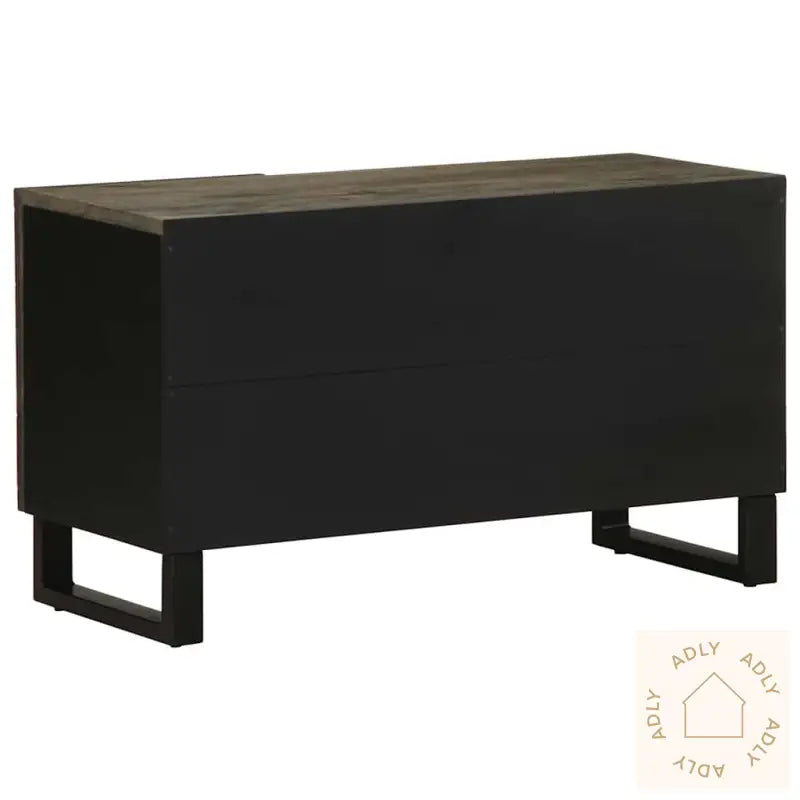 Tv-Benk Svart 80X33X46 Cm Heltre Mango
