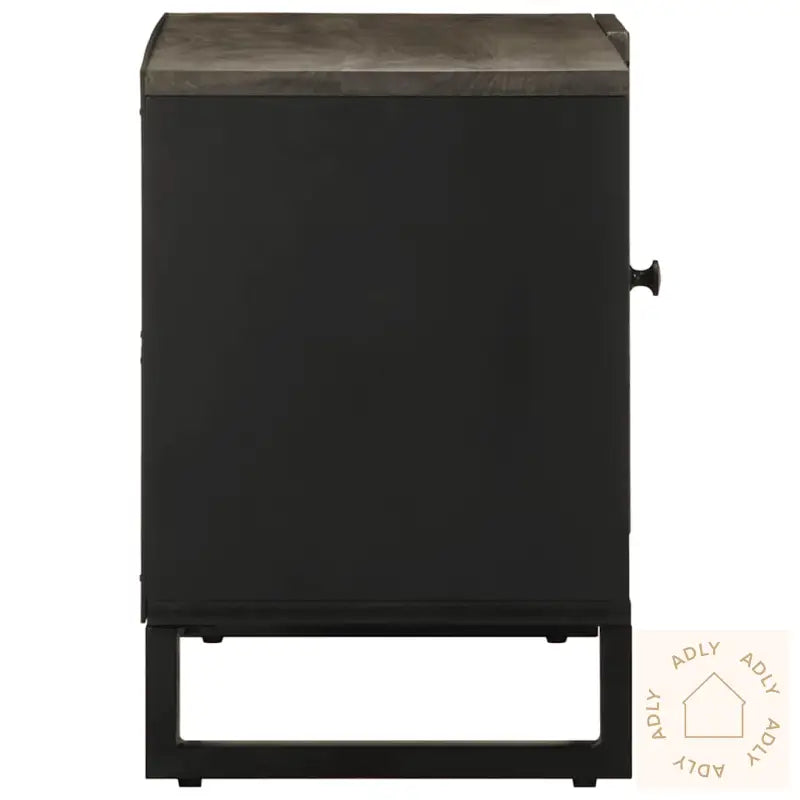 Tv-Benk Svart 80X33X46 Cm Heltre Mango