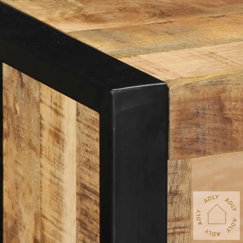 Tv-Benk 80X30X25 Cm Grovt Heltre Mangotre