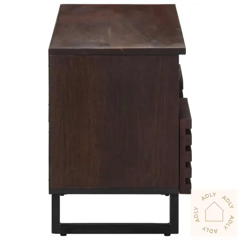 Tv-Benk Brun 100X34X46 Cm Heltre Mango