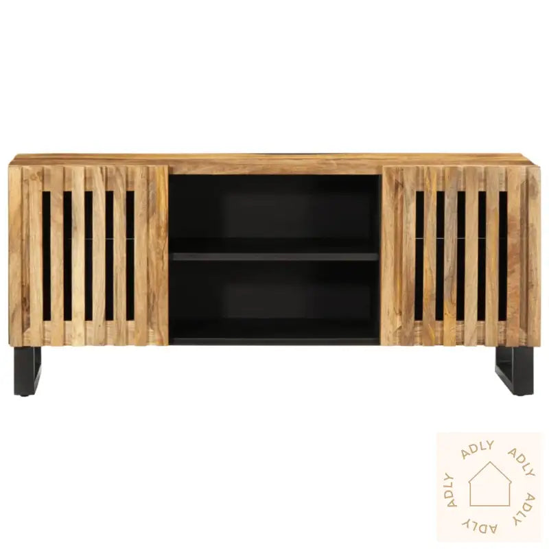 Tv-Benk 105X34X46 Cm Grovt Heltre Mangotre