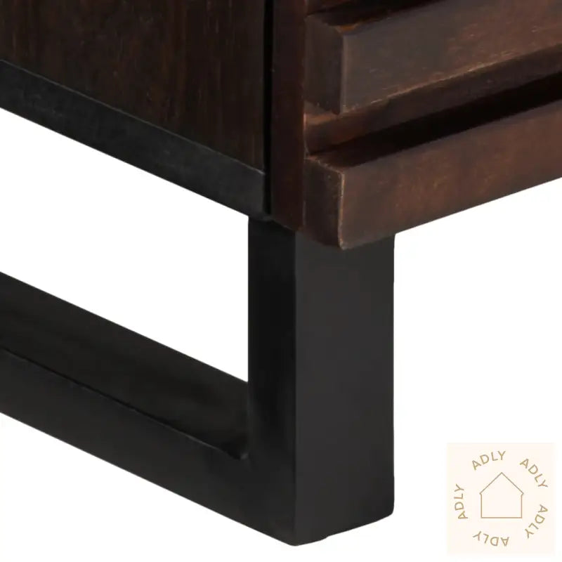 Tv-Benk Brun 100X34X46 Cm Heltre Mango