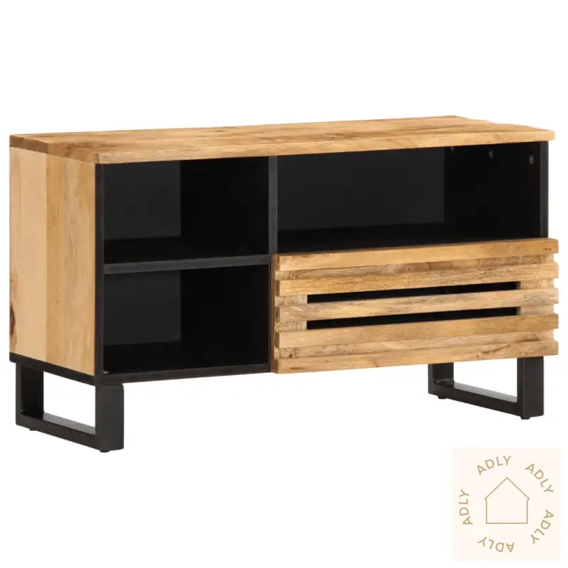 Tv-Benk 80X34X46 Cm Grovt Heltre Mangotre
