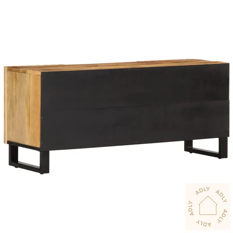 Tv-Benk 105X34X46 Cm Grovt Heltre Mangotre