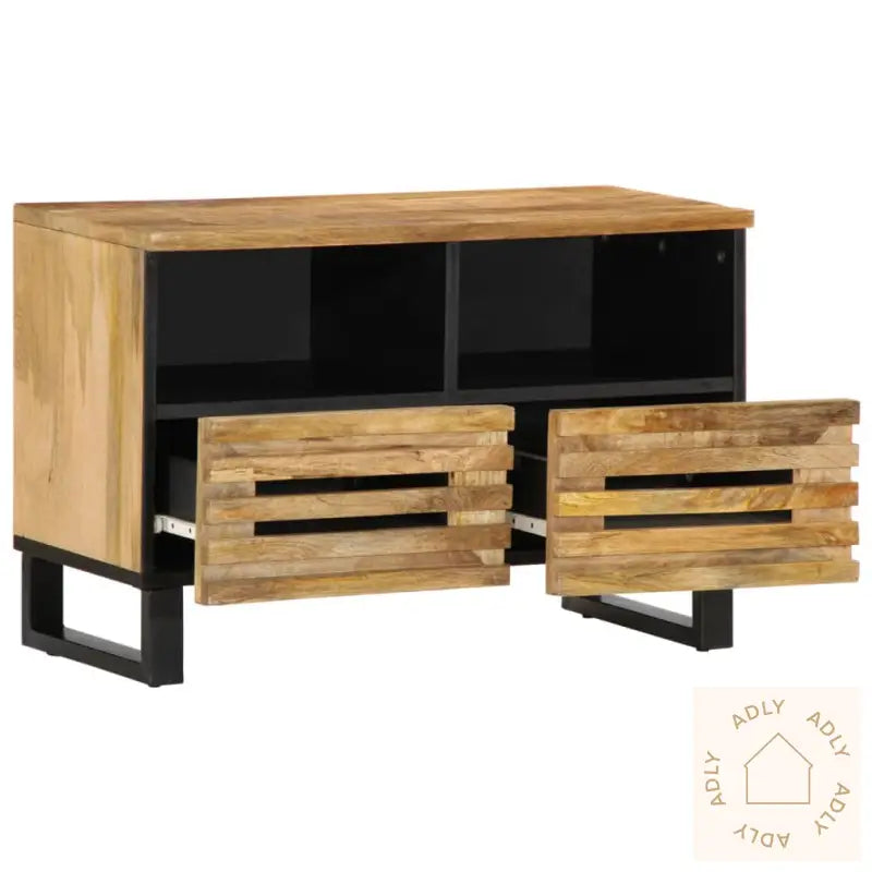 Tv-Benk 70X34X46 Cm Grovt Heltre Mangotre