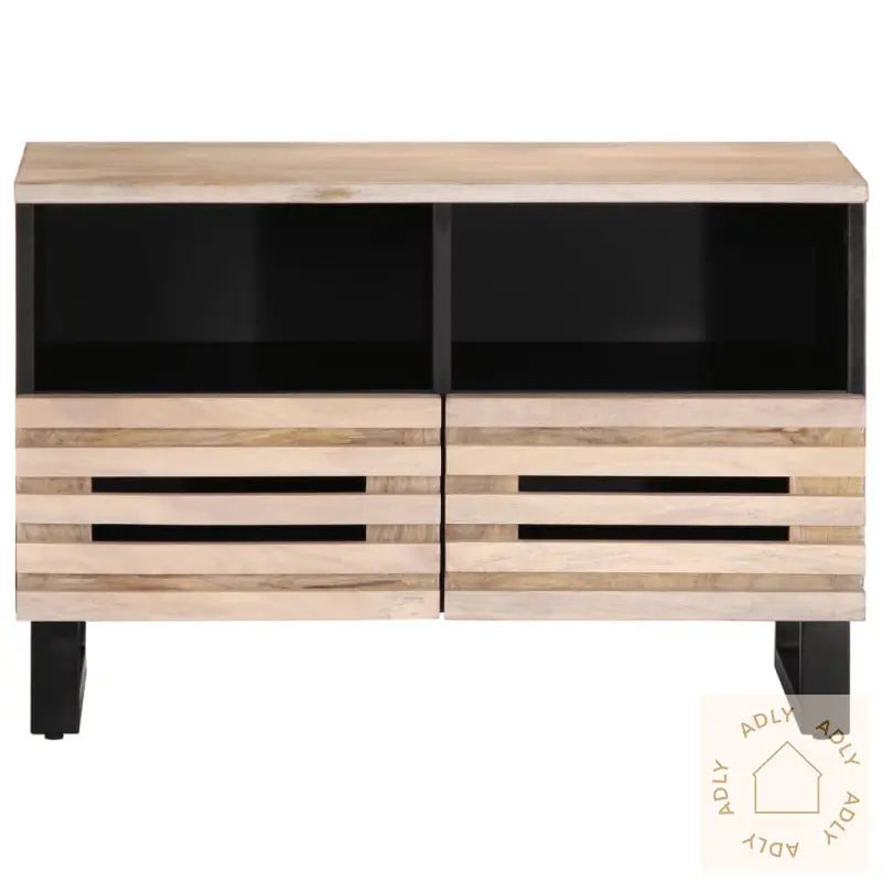 Tv-Benk Hvit 70X34X46 Cm Heltre Mango