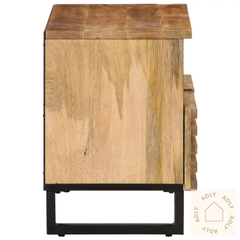 Tv-Benk 70X34X46 Cm Grovt Heltre Mangotre