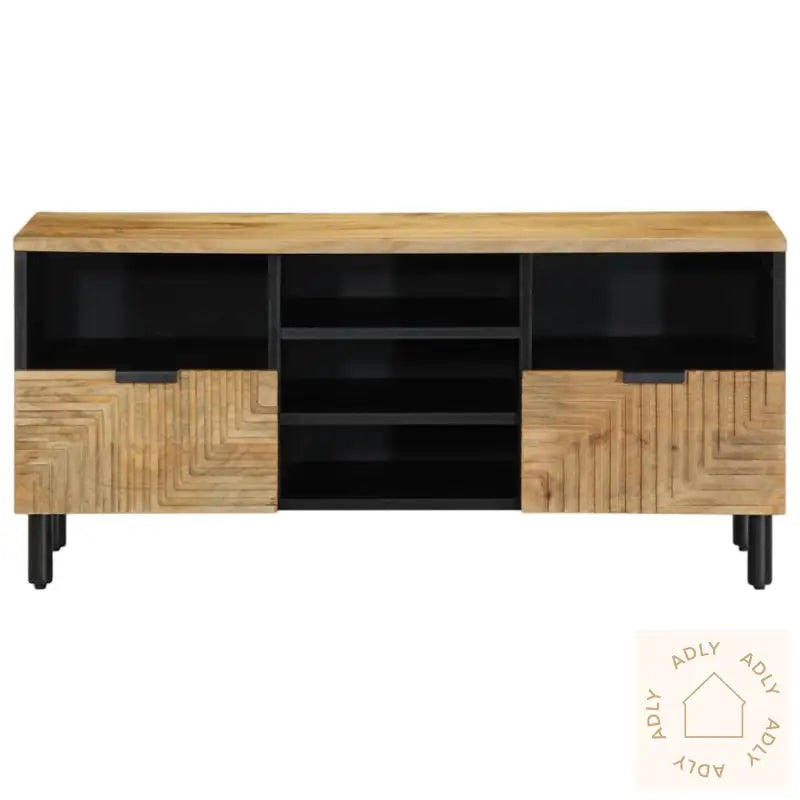 Tv-Benk Brun 100X33X46 Cm Heltre Mango