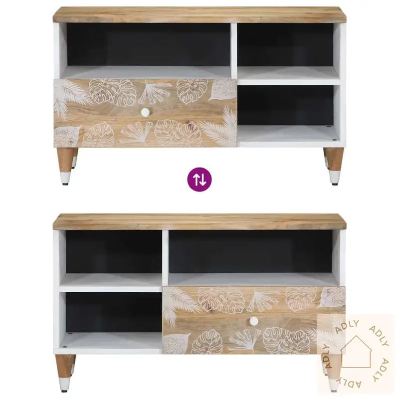 Tv-Benk 80X33,5X46 Cm Heltre Mango