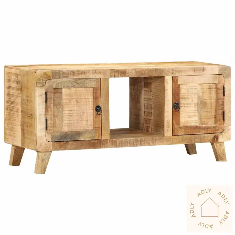 Tv-Benk 105X46X32 Cm Grov Heltre Mango