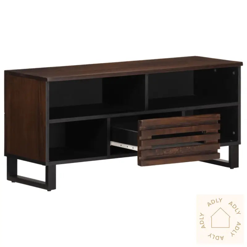 Tv-Benk Brun 100X34X46 Cm Heltre Mango