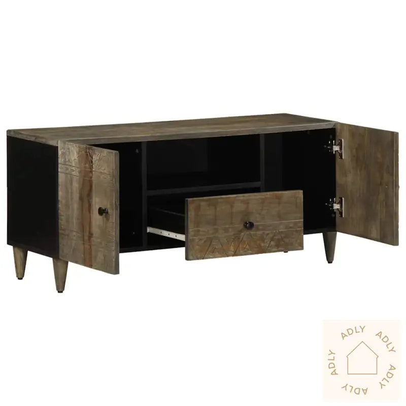 Tv-Benk Lysegrå 105X33,5X46 Cm Heltre Mango