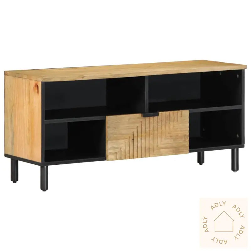 Tv-Benk Brun 100X33X46 Cm Heltre Mango