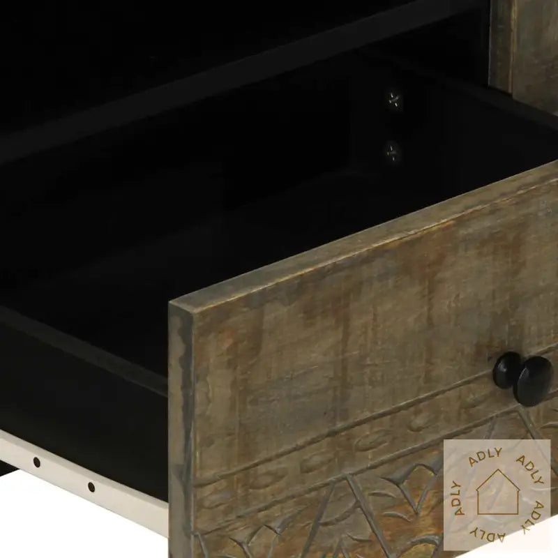 Tv-Benk Lysegrå 105X33,5X46 Cm Heltre Mango