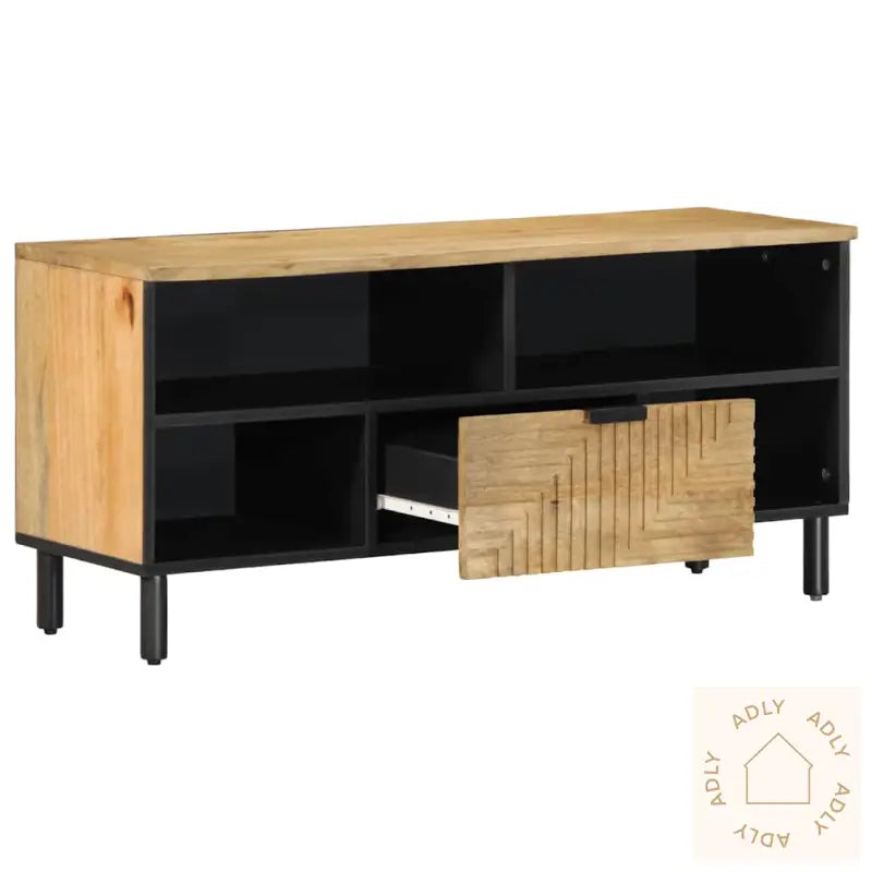 Tv-Benk Brun 100X33X46 Cm Heltre Mango