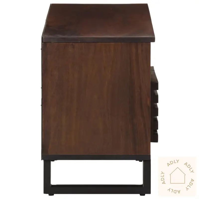 Tv-Benk Brun 100X34X46 Cm Heltre Mango
