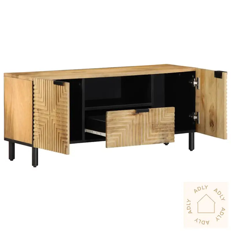 Tv-Benk Brun 105X33X46 Cm Heltre Mango