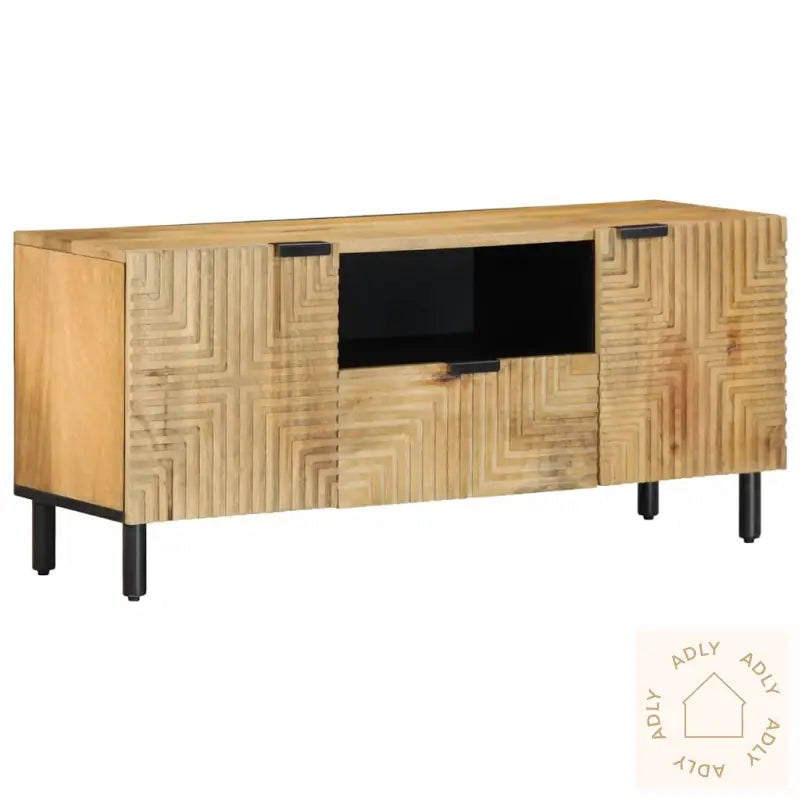Tv-Benk Brun 105X33X46 Cm Heltre Mango