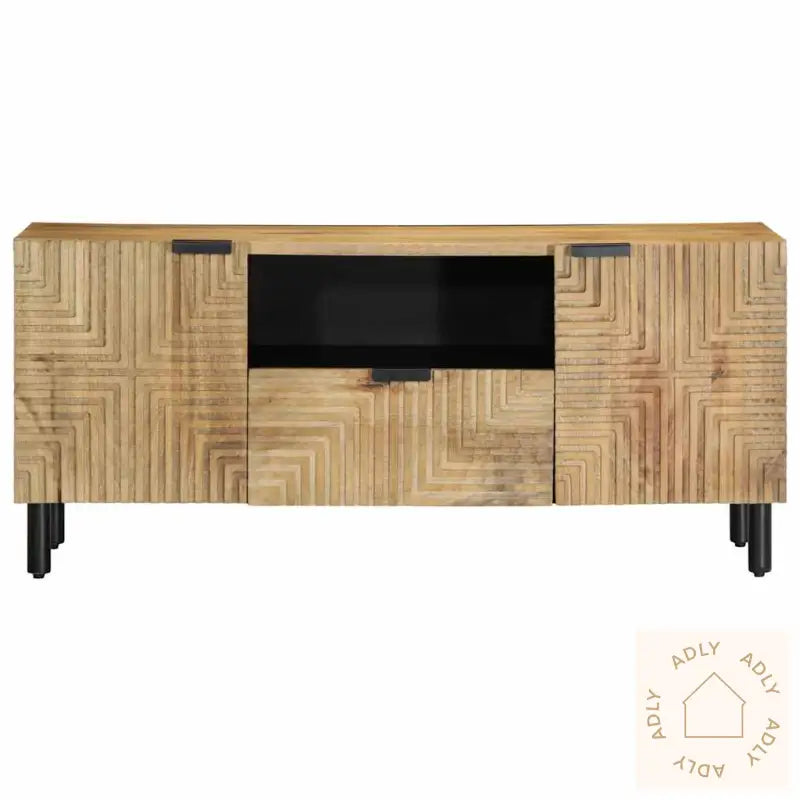 Tv-Benk Brun 105X33X46 Cm Heltre Mango