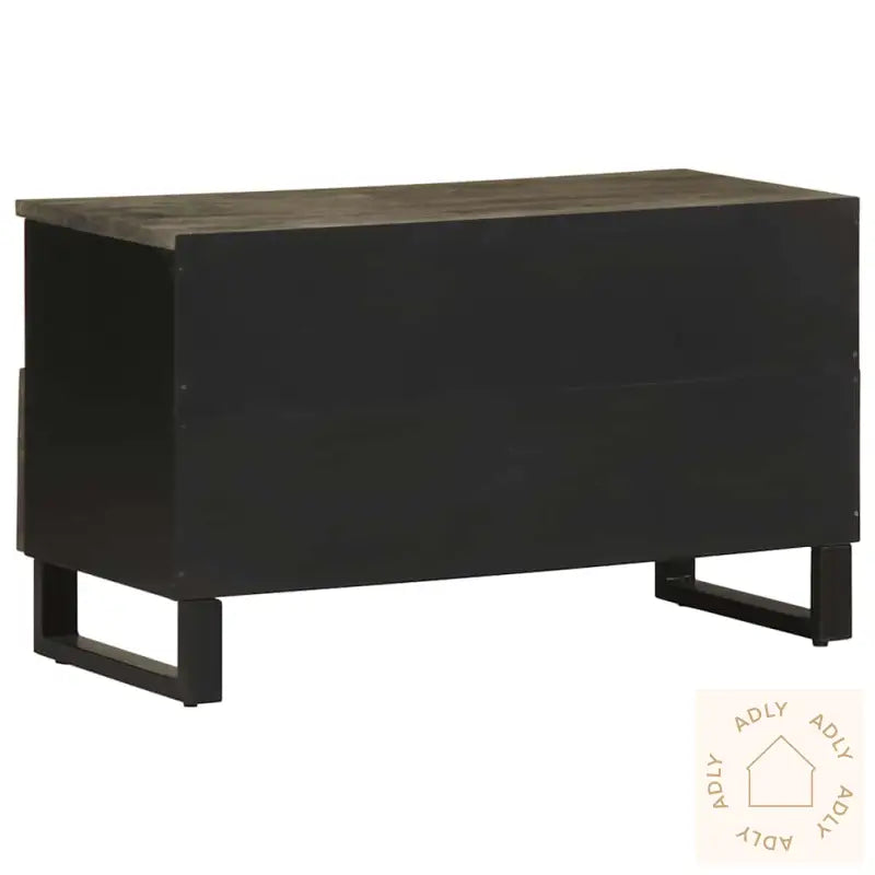 Tv-Benk Svart 80X33X46 Cm Heltre Mango