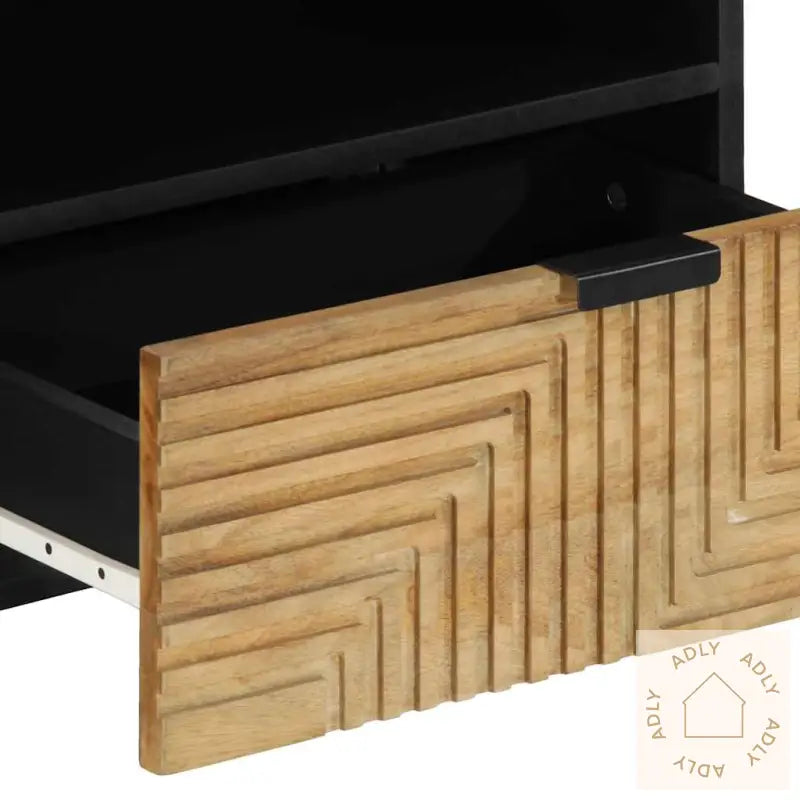 Tv-Benk Brun 80X33X46 Cm Heltre Mango