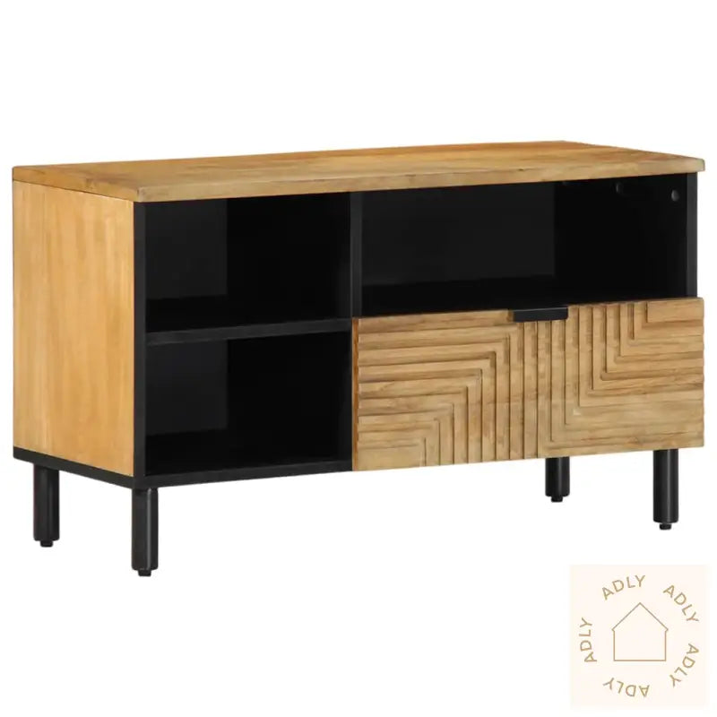 Tv-Benk Brun 80X33X46 Cm Heltre Mango