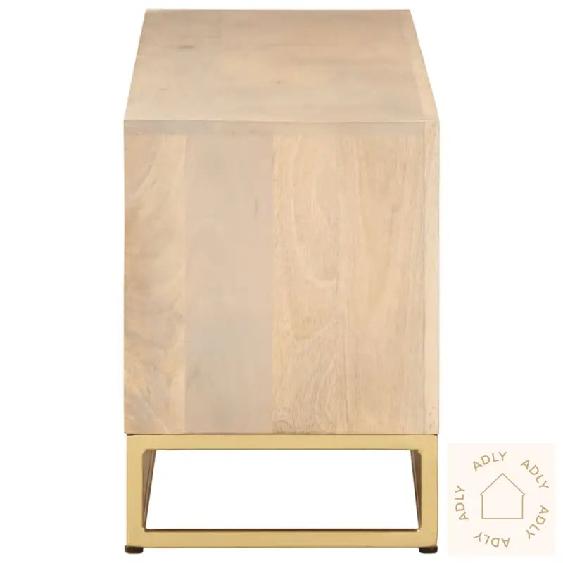 Tv-Benk 110X30X40 Cm Heltre Mangotre Og Jern