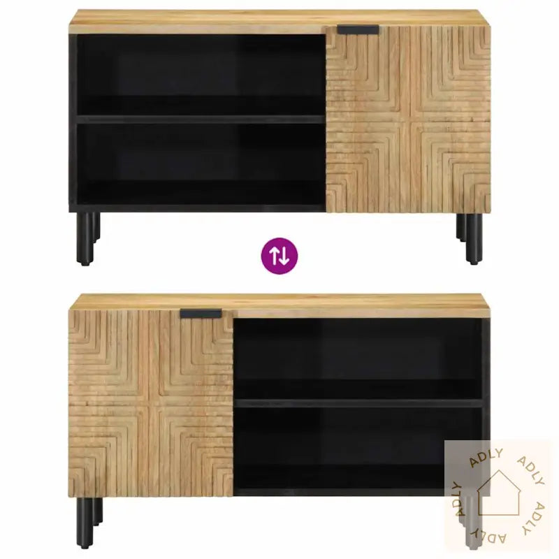 Tv-Benk Brun 80X31,5X46 Cm Heltre Mango