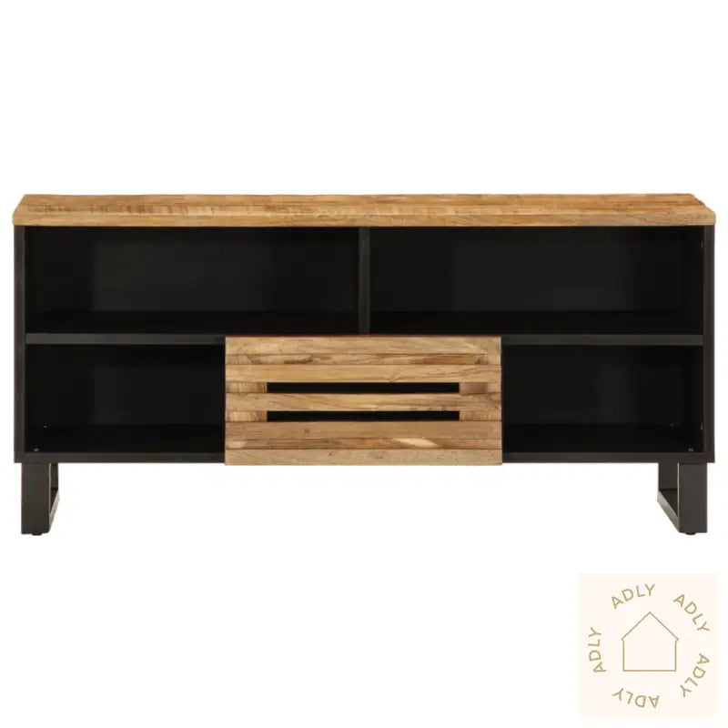 Tv-Benk 100X34X46 Cm Grov Heltre Mango