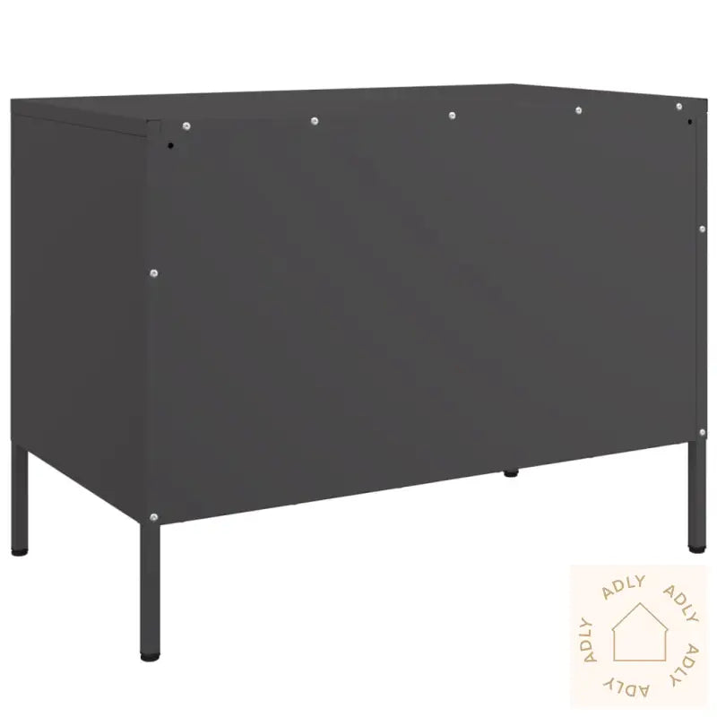 Tv-Benker 2 Stk Svart 68X39X50,5 Cm Stål