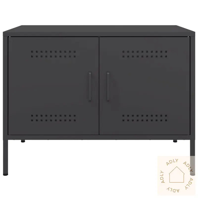 Tv-Benker 2 Stk Svart 68X39X50,5 Cm Stål
