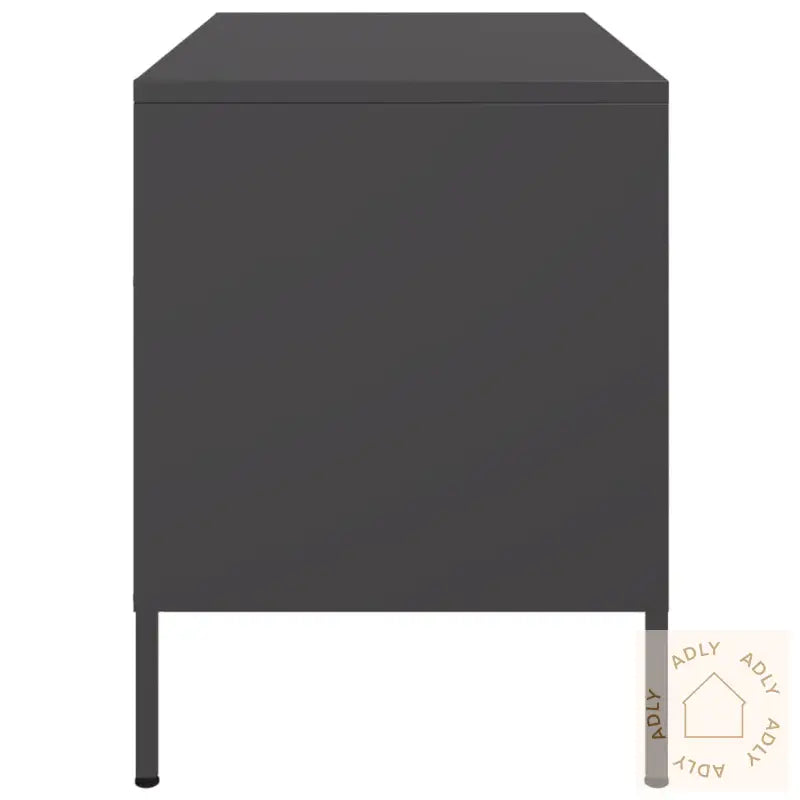Tv-Benker 2 Stk Svart 68X39X50,5 Cm Stål