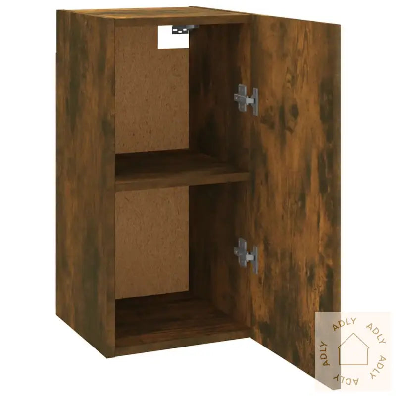 Tv-Benker 2 Stk Røkt Eik 30,5X30X60 Cm Konstruert Tre