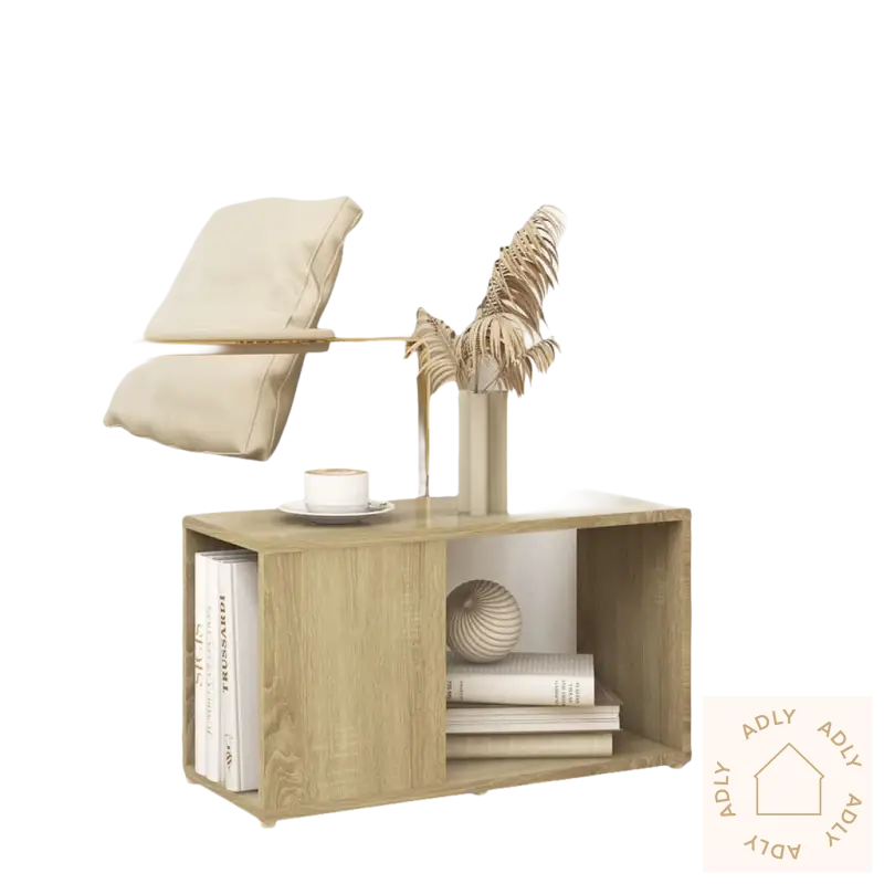 Light brown sonoma eik side table for elegant TV-benk i sonoma eik klassisk design