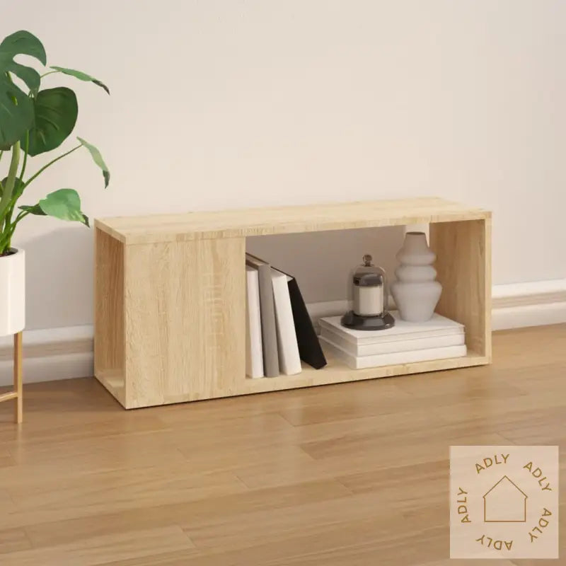 Tv-Benk Sonoma Eik 80X24X32 Cm Konstruert Tre