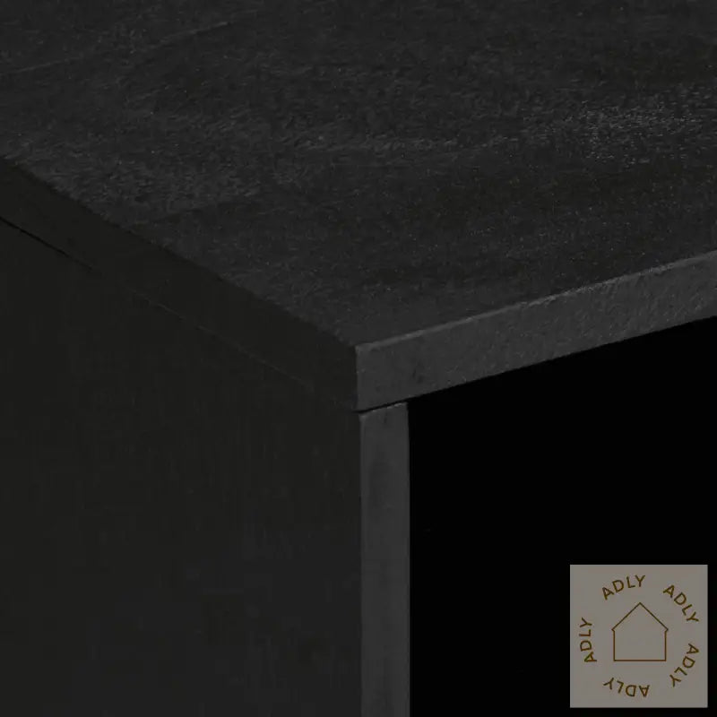 Tv-Benk Svart 80X33X46 Cm Konstruert Tre