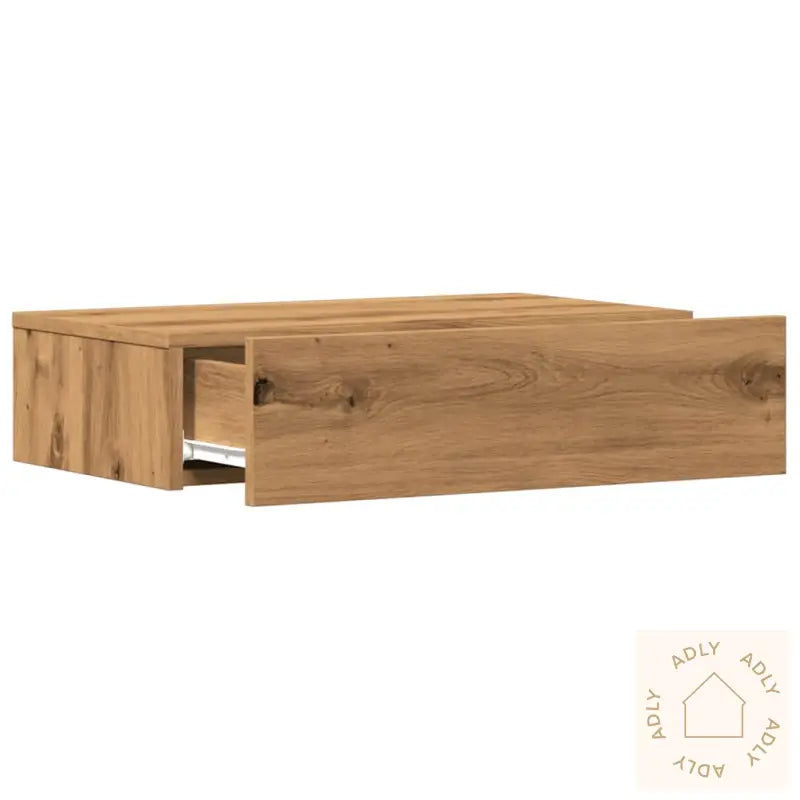 Tv-Benker Med Led-Lys 2 Stk Artisan Eik 60X35X15,5 Cm