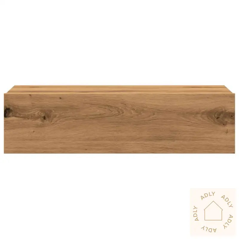 Tv-Benker Med Led-Lys 2 Stk Artisan Eik 60X35X15,5 Cm