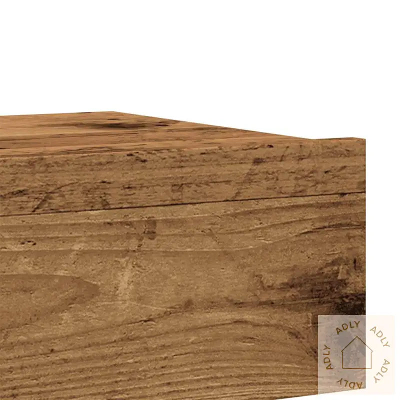 Tv-Benker Med Led-Lys 2 Stk Gammelt Tre 60X35X15,5 Cm