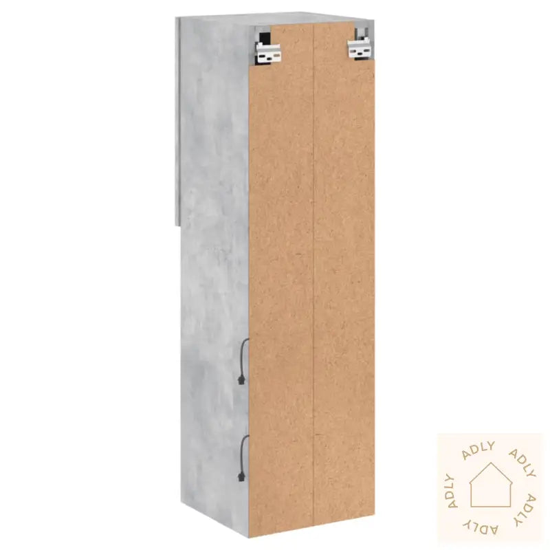 Tv-Benker Med Led-Lys 2 Stk Betonggrå 30,5X30X102 Cm