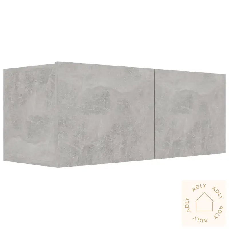 Tv-Benker 4 Stk Betonggrå 80X30X30 Cm Konstruert Tre