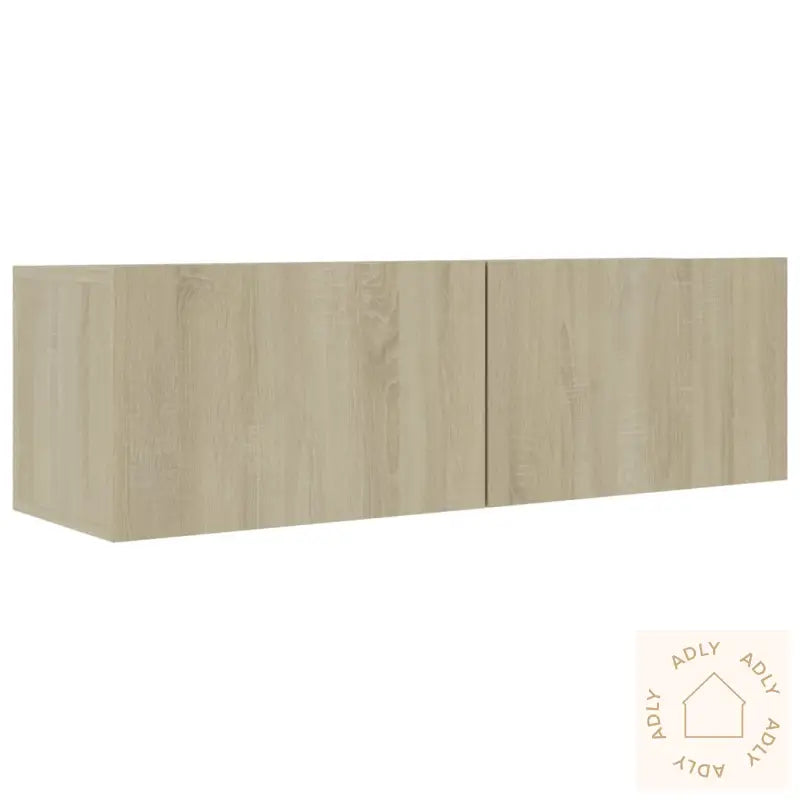 Tv-Benksett 4 Stk Sonoma Eik Konstruert Tre