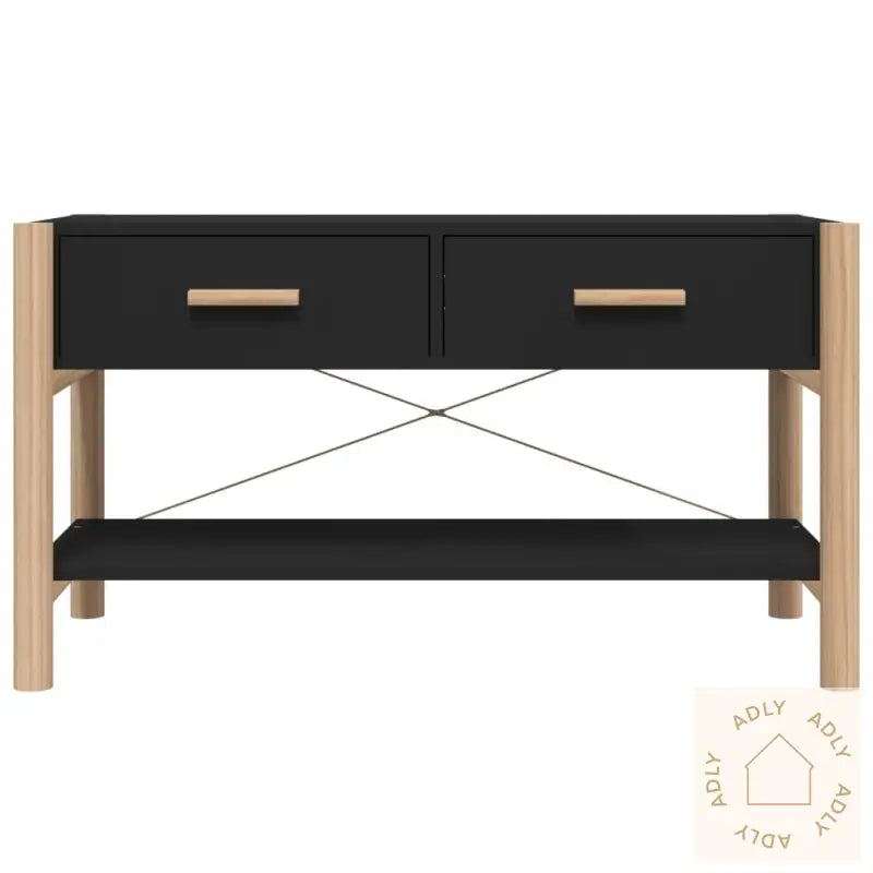 Tv-Benk Svart 82X38X45 Cm Konstruert Tre